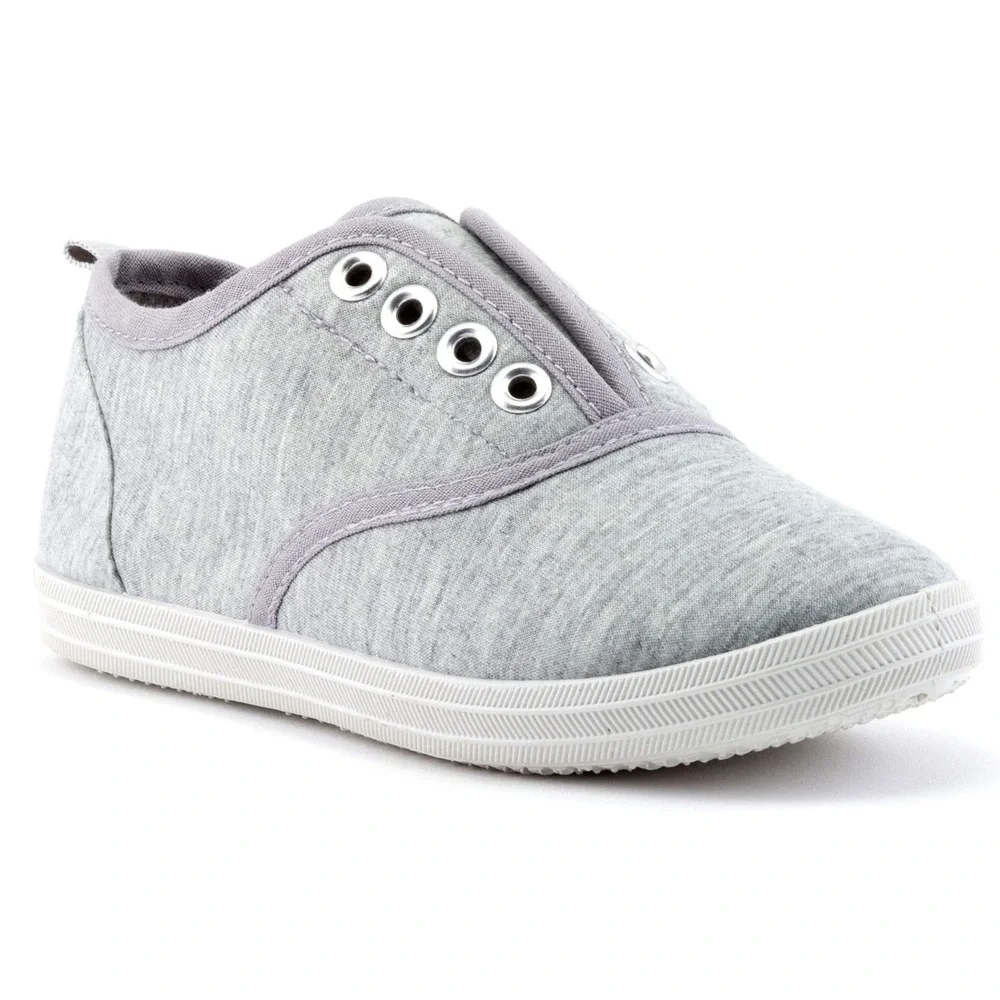 Little Girl‎ Canvas Sneakers by ZOOGS Heather Gray Size 2 New With Tags